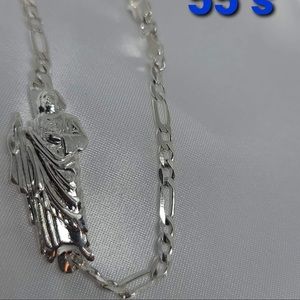 San Judas silver bracelet